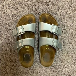 Silver Birkenstocks